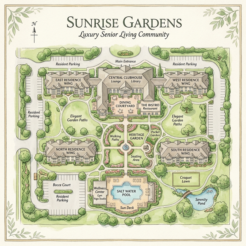 Sunrise Gardens Community Map
